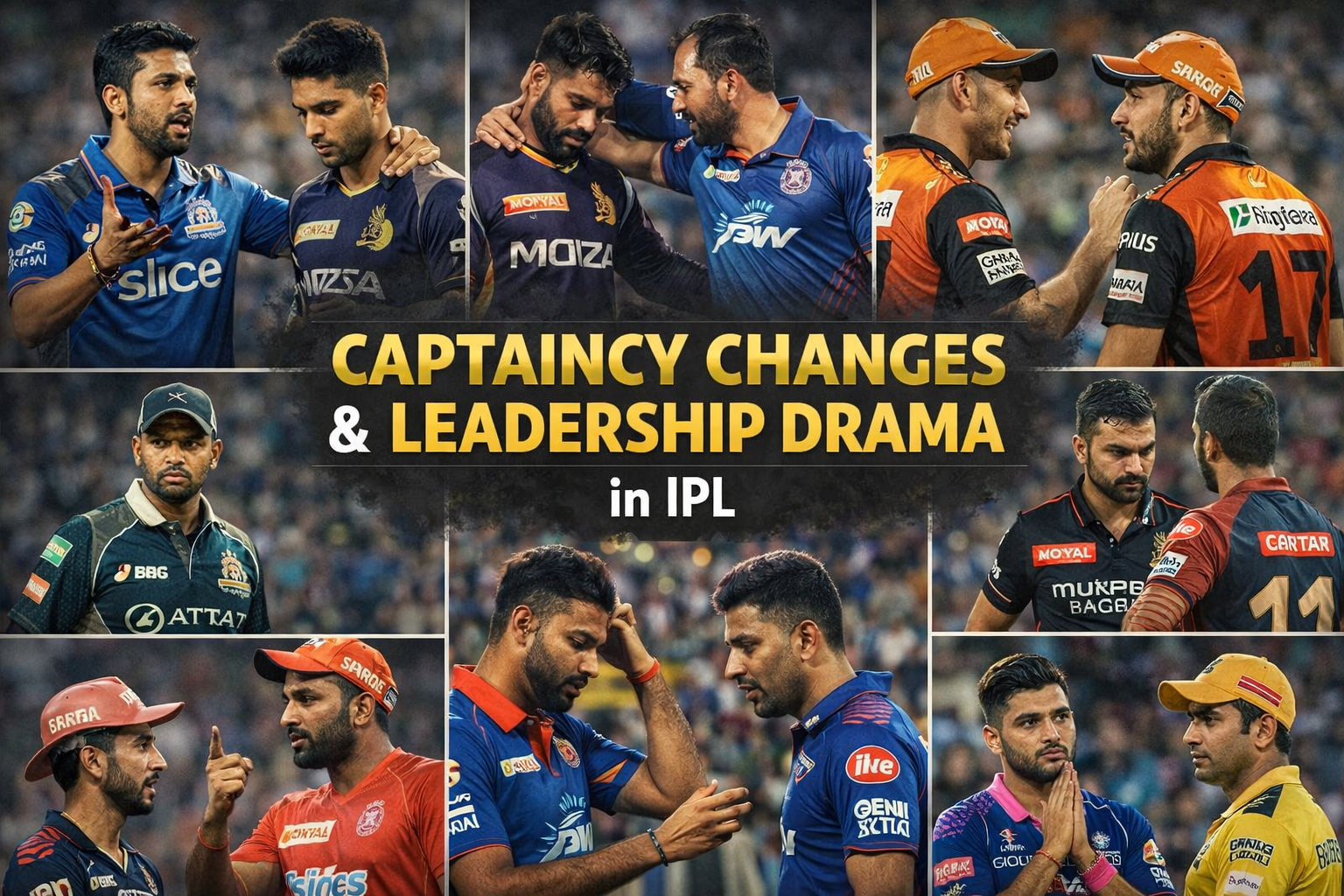 Captaincy Changes & Leadership Drama in Indian Premier League