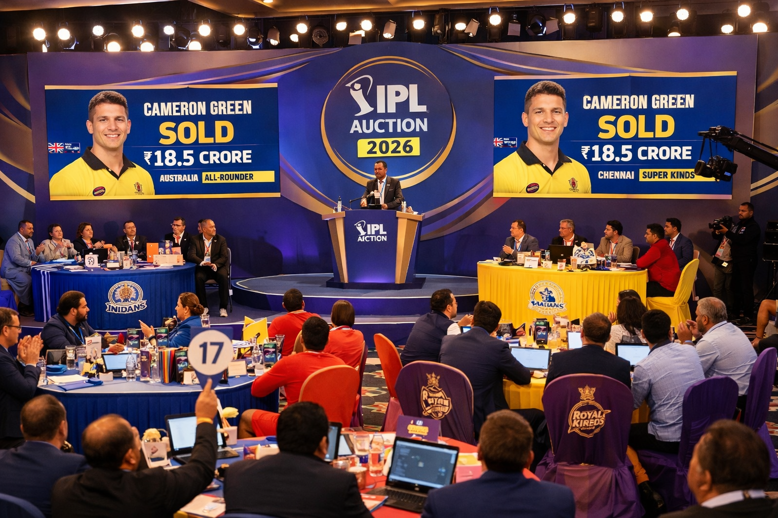 Record-Breaking Auction Drama – IPL 2026